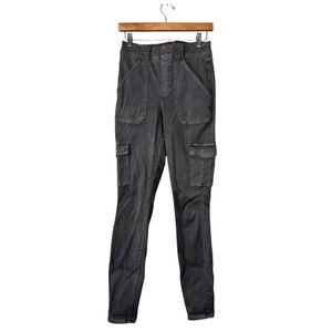 SPANX Skinny Gray Stretch Cargo Pants Size Medium